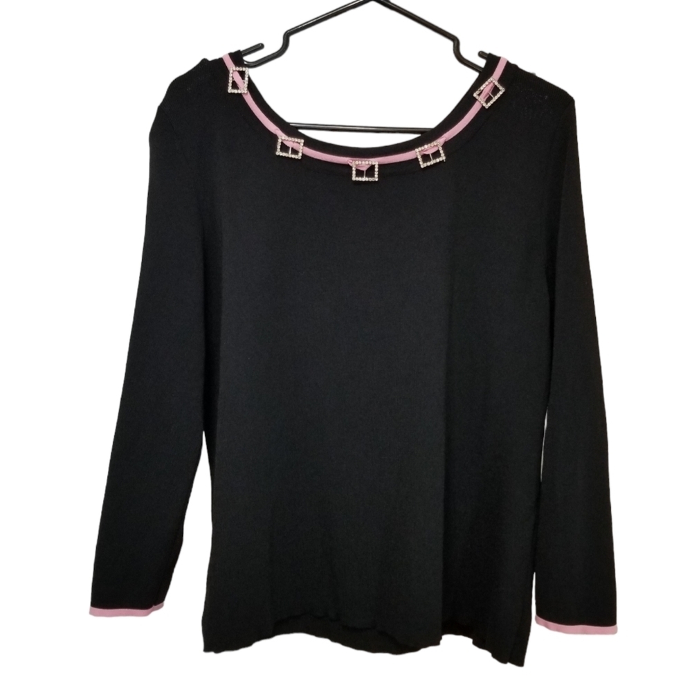 Rainbow Canada nylon rayon blend black XL top
